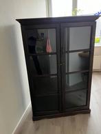 Leuk houten kastje met glazen deuren, Huis en Inrichting, Kasten | Vitrinekasten, Gebruikt, 100 tot 150 cm, 25 tot 50 cm, Overige houtsoorten