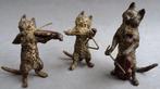 Om 1900 Weens Brons Bronzen Kat Katten Orkest Beelden Beeld