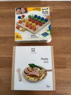 Plan toys sets: pasta en peg board, Ophalen of Verzenden, Zo goed als nieuw, Overige typen