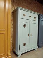 Oude spekkast zacht mintgroen 97,5 x 46,5 x 143 cm, Kast, -, -, 105 cm of meer