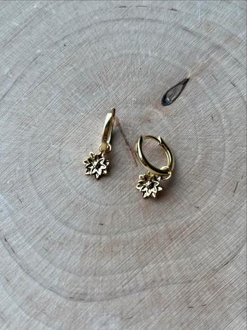 Zonnebloem Oorbellen - RVS beschikbaar voor biedingen