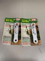 Krisk Green bonen snijder - twee stuks, Huis en Inrichting, Keuken | Bestek, Ophalen of Verzenden, Nieuw, Rvs of Chroom