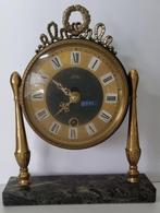 Plato NOS marmer/messing schouwklokje opwinding, Antiek en Kunst, Antiek | Klokken, Ophalen