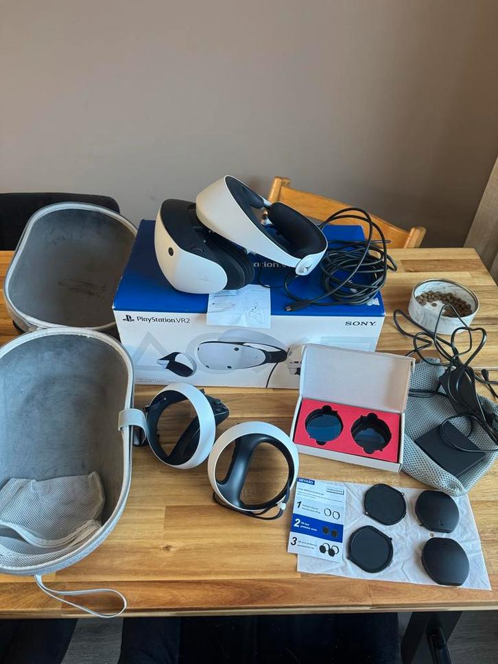 Playstation psvr2 met veel toebehoren, Spelcomputers en Games, Virtual Reality, Zo goed als nieuw, Sony PlayStation, Ophalen of Verzenden