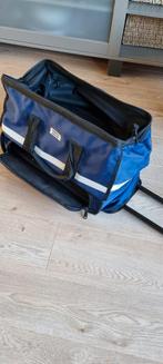 Reis/sport trolley met schoenenvak, Ophalen of Verzenden, Zo goed als nieuw, Blauw, 30 cm of meer