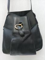 DELVAUX model FAUST zwart tressé leder supergoede  staat, Ophalen of Verzenden, Zo goed als nieuw, Zwart, Schoudertasje