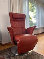Nette leren relaxfauteuil Narvik, Huis en Inrichting, Ophalen, Gebruikt, 75 tot 100 cm, Leer