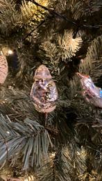 Oude antieke kerstbal, kerstman op knijper, Ophalen of Verzenden, Gebruikt