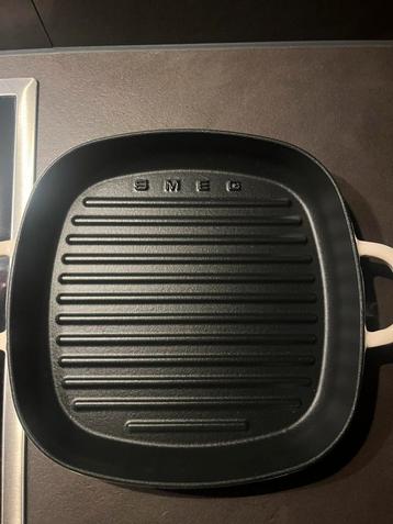 SMEG grillpan crème, gloednieuw. beschikbaar voor biedingen