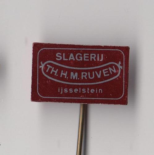 Slager Slagerij Ruven IJsselstein speldje, Verzamelen, Speldjes, Pins en Buttons, Gebruikt, Speldje of Pin, Overige onderwerpen