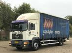 MAN 18 ML 18.224 Schuifzeil Huif Onderschuif Laadklep Lift D, Euro 2, MAN, Wit, Bedrijf