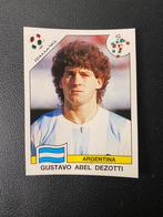 Gustavo Dezotti - Argentinië - Panini WK 1990 Sticker, Verzamelen, Sportartikelen en Voetbal, Ophalen of Verzenden, Zo goed als nieuw