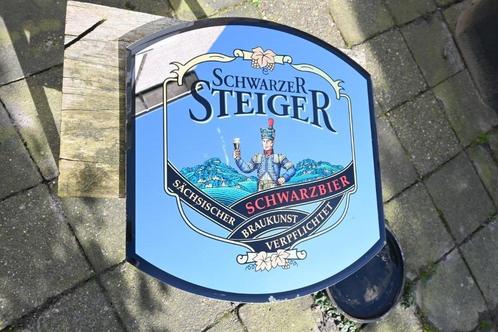 Schwarzer Steiger grote reclame spiegel Saksen Duitsland, Verzamelen, Merken en Reclamevoorwerpen, Gebruikt, Gebruiksvoorwerp
