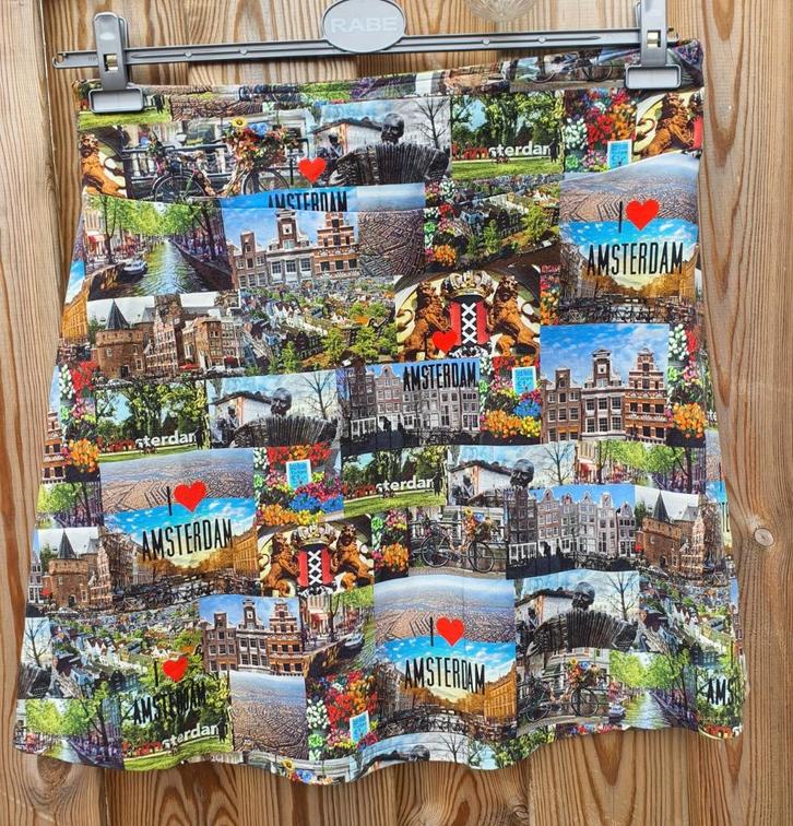 Fantastisch print rokje amsterdam van I’m mi (maat M/L), Kleding | Dames, Rokken, Zo goed als nieuw, Maat 38/40 (M), Boven de knie