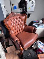 Bruine barok fauteuil opknap projektje, Ophalen, Gebruikt
