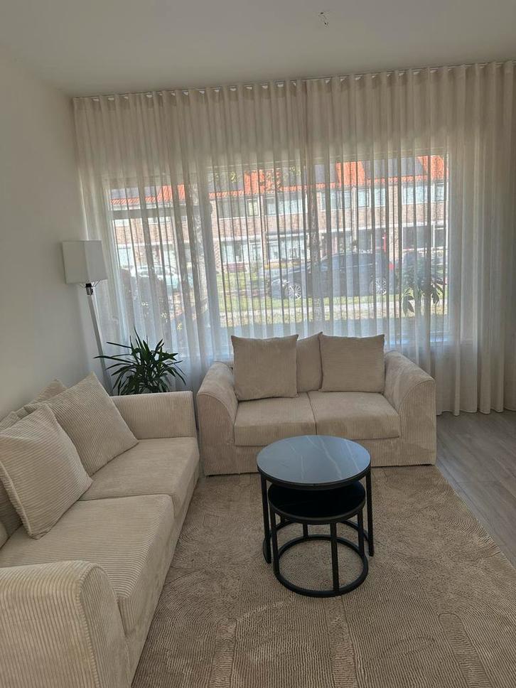 Corduroy Bankstel - 3+2 Zits -  Nieuwe prijs, Huis en Inrichting, Banken | Bankstellen, Nieuw, Rechte bank, Driepersoons, 150 tot 200 cm