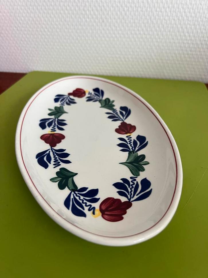 Royal Boch Boerenbont Ovale Schaal, Huis en Inrichting, Keuken | Servies, Zo goed als nieuw, Schaal of Schalen, Boerenbont, Aardewerk