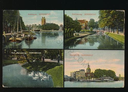 Dordrecht – meerluik - KRST005-3124, Verzamelen, Ansichtkaarten | Nederland, Gelopen, Zuid-Holland, Voor 1920, Verzenden