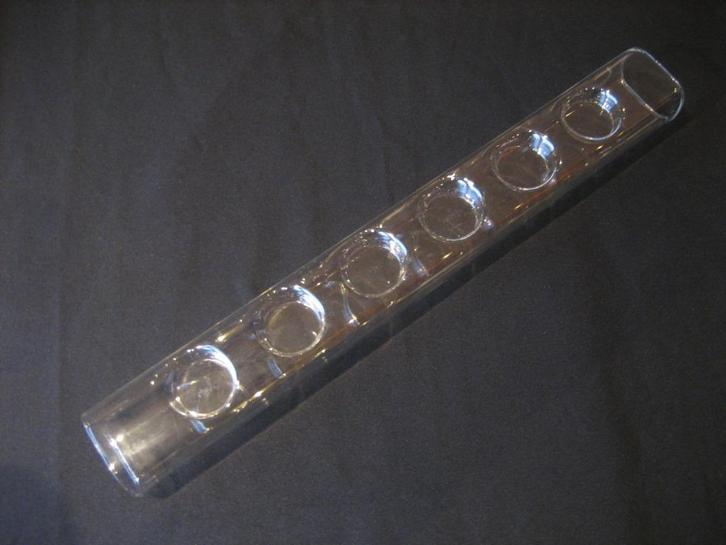 Heldere perspex waxinelichjeshouder (kleurloos), Huis en Inrichting, Woonaccessoires | Kandelaars en Kaarsen, Zo goed als nieuw