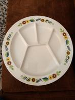 Vintage 5 vaks fondue bord., Ophalen of Verzenden, Gebruikt, Overige stijlen, Bord(en)