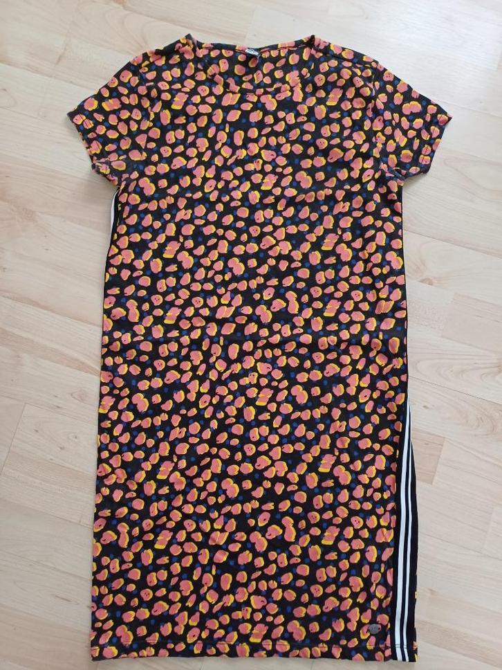 ZGAN: jurk korte mouw Jill 158 164 met panterprint, Kinderen en Baby's, Kinderkleding | Maat 158, Zo goed als nieuw, Meisje, Jurk of Rok