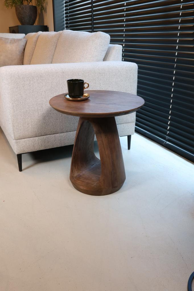 Bijzettafel Walnoot bruin | bruin Mangohout, Huis en Inrichting, Woonaccessoires | Overige, Nieuw, Ophalen of Verzenden