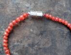 antiek bloedkoraal armbandje met zilver, Sieraden, Tassen en Uiterlijk, Armbanden, Verzenden, Zilver
