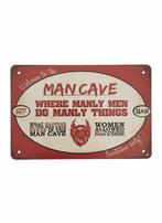 Mancave metalen bord, Ophalen of Verzenden, Nieuw