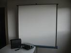 PROJECTIE- BEAMERSCHERM MET DIA-PROJECTOR, Audio, Tv en Foto, Projectieschermen, Ophalen, Gebruikt