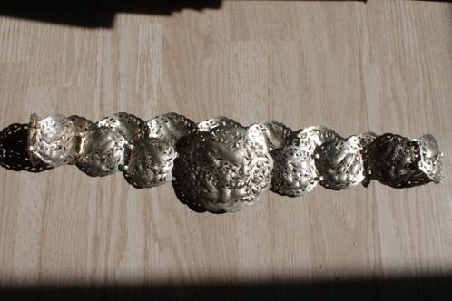 Antieke indische / indonesische verzilverde ceintuur djokja, Antiek en Kunst, Antiek | Goud en Zilver, Ophalen of Verzenden