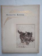 Oud album Henriette Ronner Knip hare Kunst gravures katten, Ophalen of Verzenden