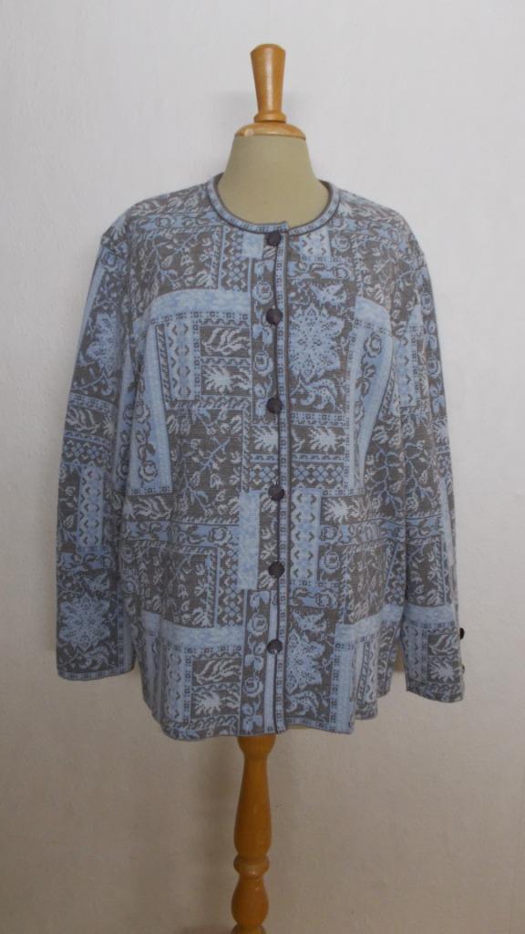 Mooi print vest van Guy Dubouis! XL, Kleding | Dames, Truien en Vesten, Zo goed als nieuw, Maat 46/48 (XL) of groter, Bruin, Verzenden