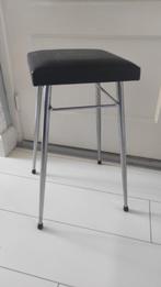 Vintage kruk Brabantia Home Steel chroom skaileer zwart, Ophalen of Verzenden, Gebruikt, Overige materialen