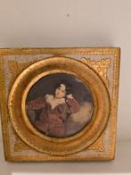 Vintage Lijst met Portret van Jongen, Ophalen