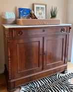 Mahoniehouten commode marmer blad, Kinderen en Baby's, Kinderkamer | Commodes en Kasten, Ophalen, 50 tot 70 cm, 90 tot 105 cm