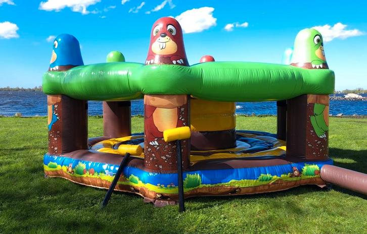 Springkussen / luchtkussen "Mollen Meppen" / "Mollenmepper", Kinderen en Baby's, Speelgoed | Buiten | Springkussens, Zo goed als nieuw