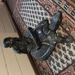 Bronzen Boeddha op schildpad, Ophalen of Verzenden, Zo goed als nieuw, Dier