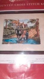 ANCHOR borduurset cottage paarden en boer., Hobby en Vrije tijd, Borduren en Borduurmachines, Ophalen of Verzenden, Nieuw, Borduurpakket