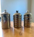 Voorraadbus RVS Alessi Kalisto 3 stuks ZGAN, Overige materialen, Overige typen, Ophalen of Verzenden, Zo goed als nieuw