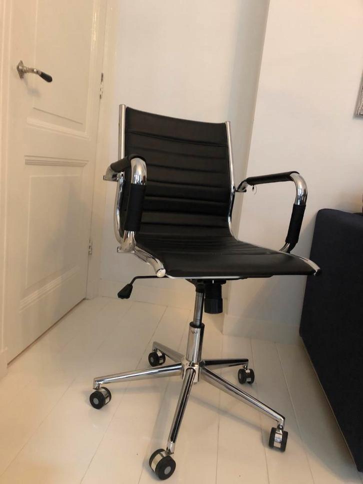 Mooie design bureaustoel, Huis en Inrichting, Bureaustoelen, Gebruikt, Bureaustoel, Zwart, Ergonomisch, Ophalen