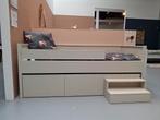 Europe Baby Track oatmeal bedbank 90x200, Ophalen, 90 cm, Eenpersoons, Wit