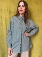 Vintage geruite blouse / overhemd - ruches - 40/L, Maat 38/40 (M), Hgv, Ophalen of Verzenden, 1073BK
