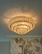 Doria Leuchten grote plafond luchter 1970/1980, Ophalen, Gebruikt, Glas