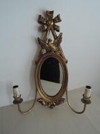 Ouderwetse goudgekleurde hanger met spiegeltje, Ophalen of Verzenden