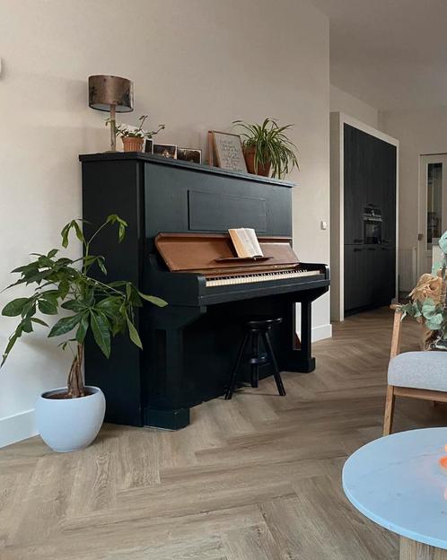 Piano Gebr. Perzina, Muziek en Instrumenten, Piano's, Gebruikt, Piano, Zwart, Ophalen