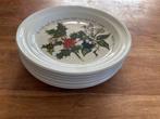 Portmeirion the holly & the ivy 6 ontbijtborden 22cm, Huis en Inrichting, Keuken | Servies, Nieuw, Ophalen of Verzenden, Bord(en)