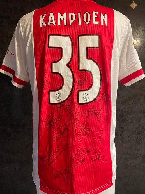 Ajax Amsterdam , Kampioens shirt , 35 , Gesigneerd !, Verzamelen, Sportartikelen en Voetbal, Nieuw, Shirt, Ajax, Ophalen of Verzenden