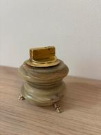 Vintage Onyx Aansteker met Houder, Antiek en Kunst, Ophalen of Verzenden