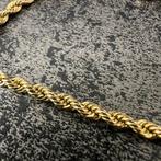 14k gouden armband rope schakel, Ophalen of Verzenden, Zo goed als nieuw, Goud