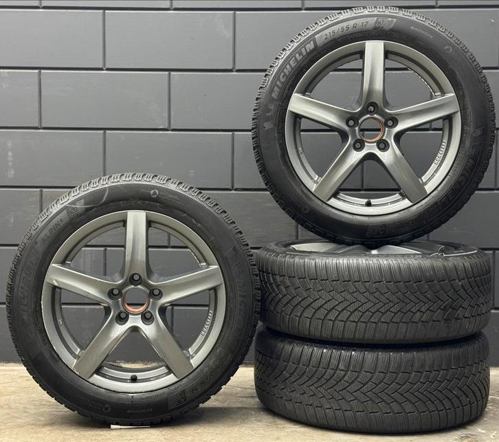 17 inch Alutec Grip VW Passat B8 5x112 ET35 215/55/17 Winter, Auto-onderdelen, Banden en Velgen, Banden en Velgen, Winterbanden